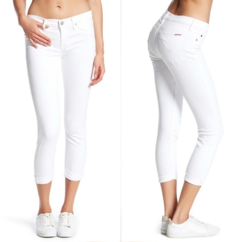 Hudson Harkin Crop Jeans White 31